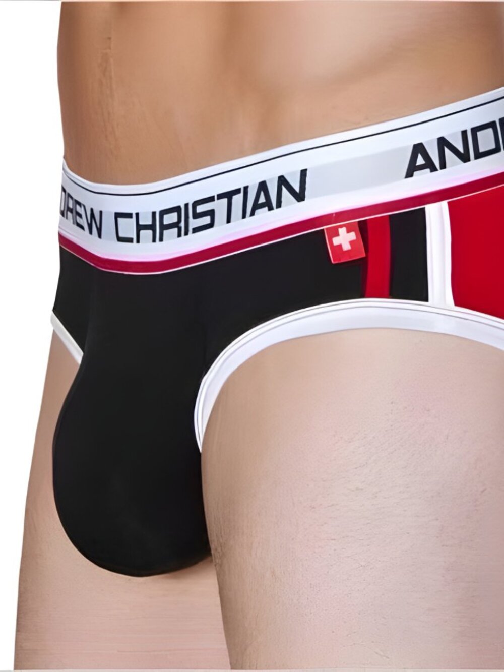 Andrew Christian Vintage Briefs Large Black NEW